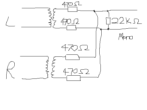 Simple Mono To Stereo Converter Circuit Diagram
